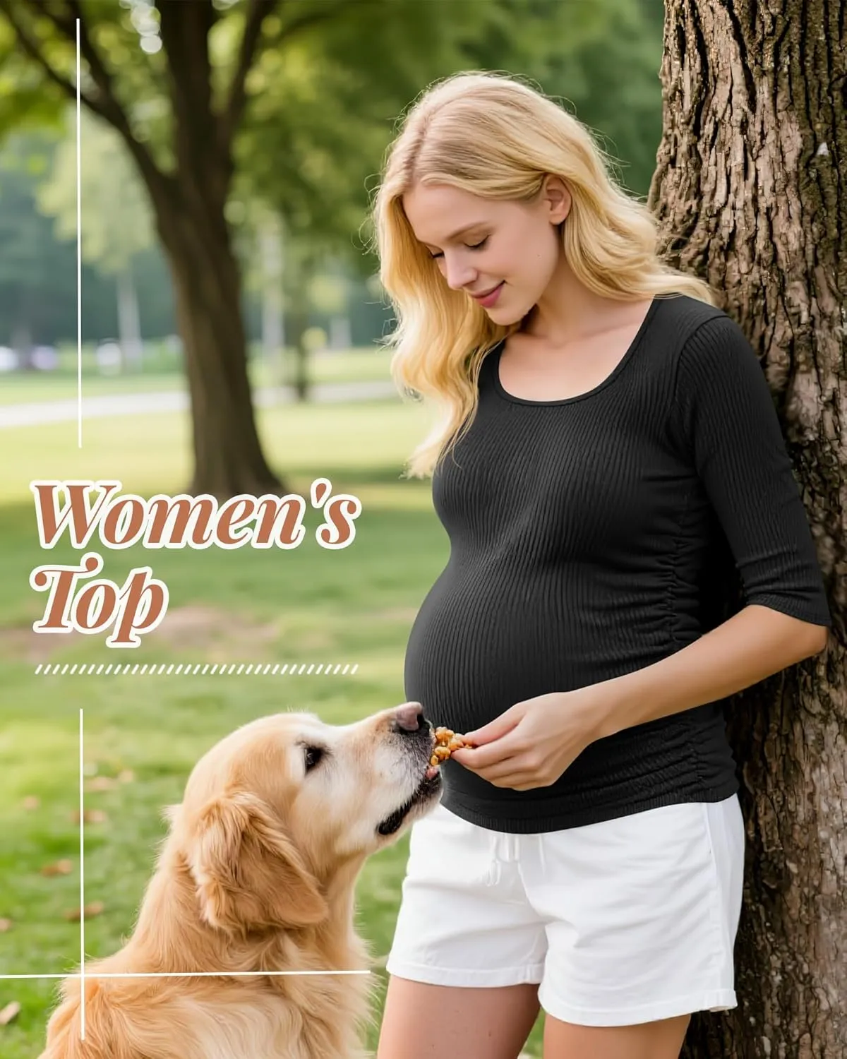 5 Pack Women's Cotton Ribbed Maternity Shirts Bulk, Half Sleeve Scoop Multipack Side Ruched Pregnancy Summer Tees
