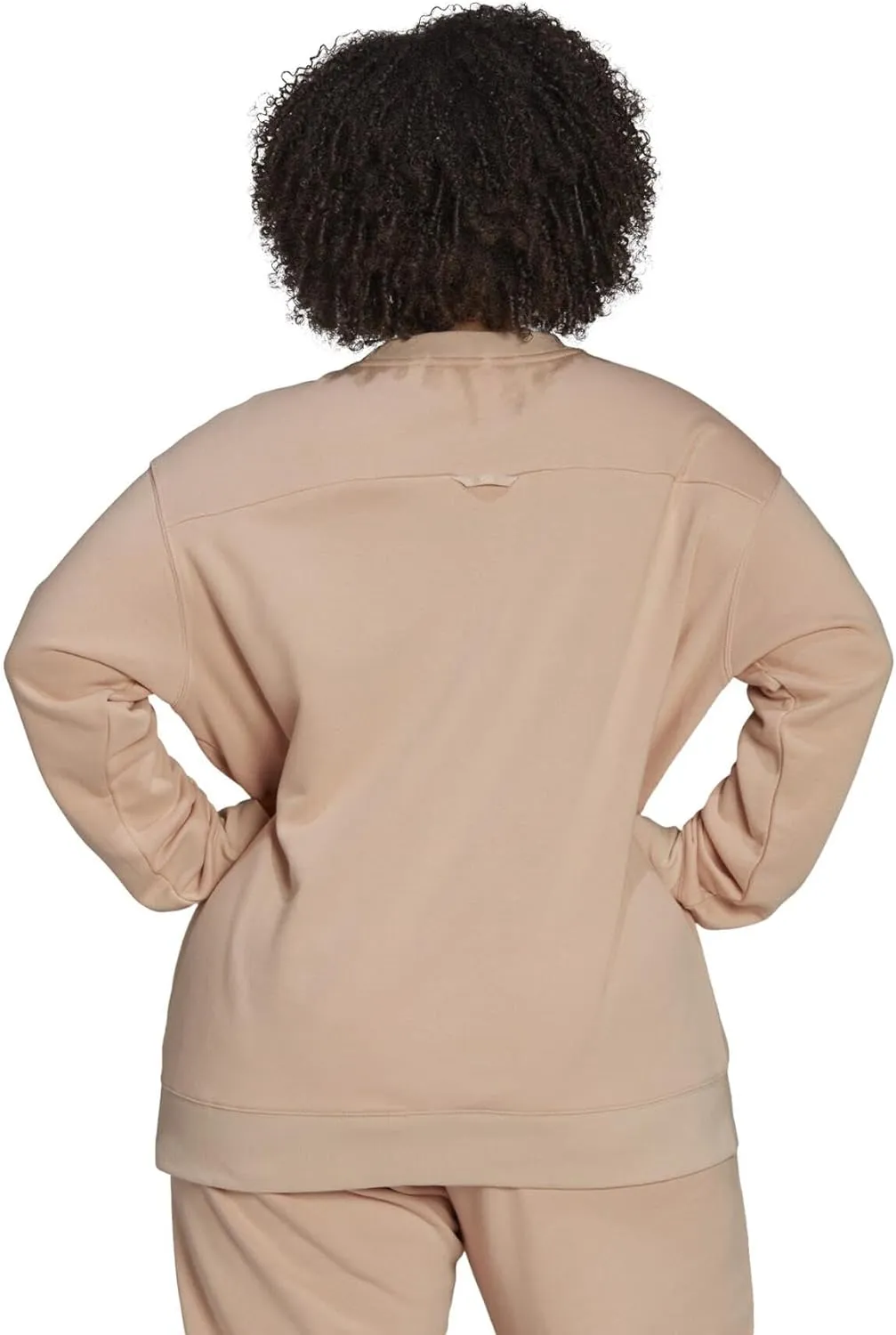 adidas Originals Womens Crew Sweatshirt Plus Size - Halo Blush & True Pink