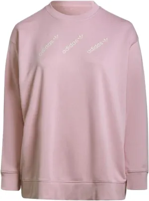 adidas Originals Womens Crew Sweatshirt Plus Size - Halo Blush & True Pink