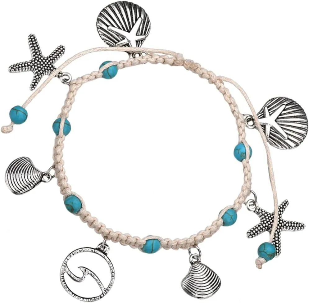 Anklet for Women Shell Ankle Chain Beach Foot Jewelry Chic Foot Accessory for Parties and Vacations Elegant and Design Ankle Bracelet