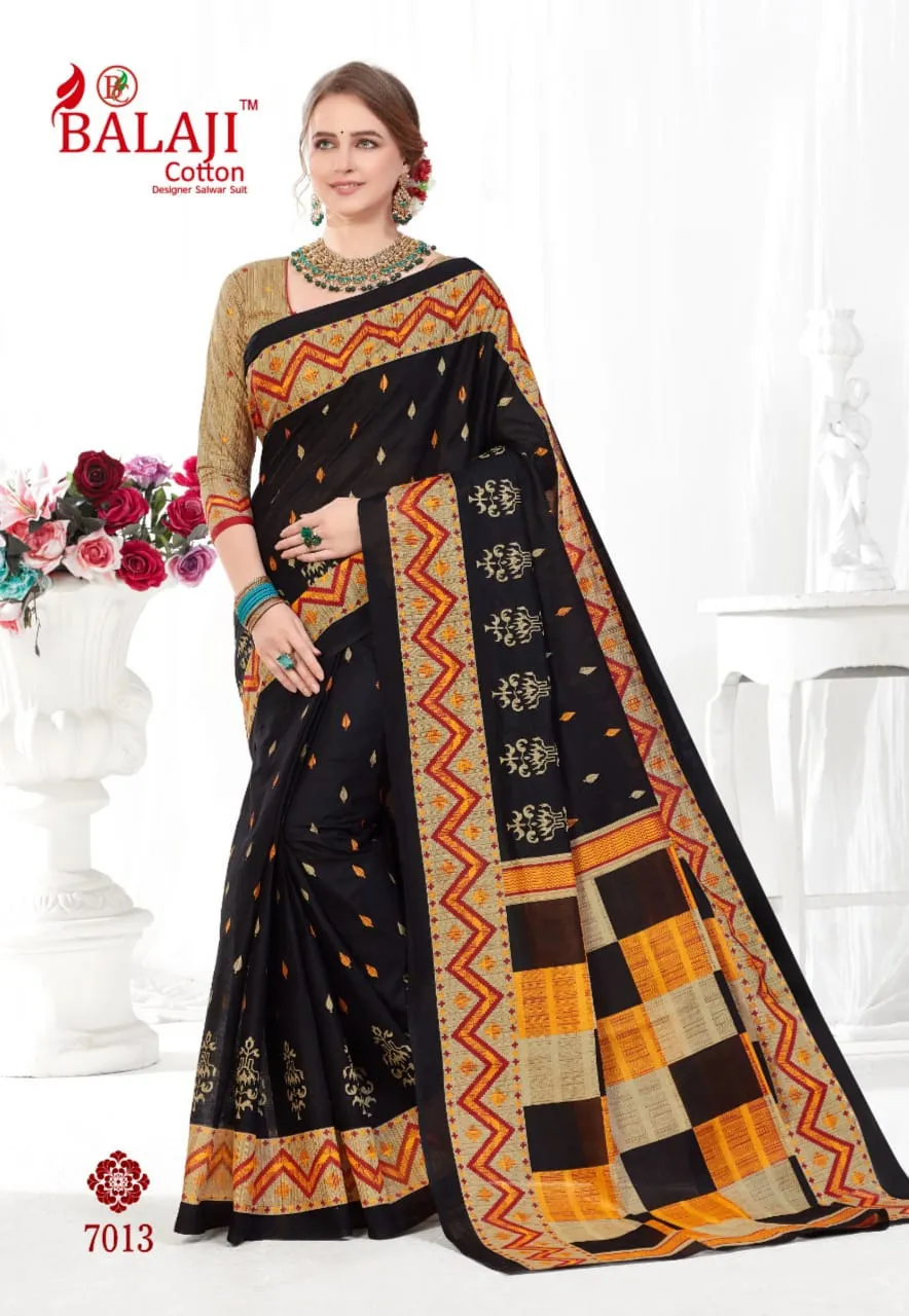 Balaji Cotton Presents Leelavathi Vol 7 Cotton Casual Wear Sarees