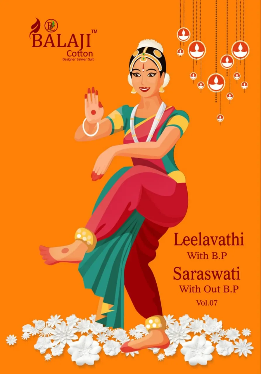 Balaji Cotton Presents Leelavathi Vol 7 Cotton Casual Wear Sarees
