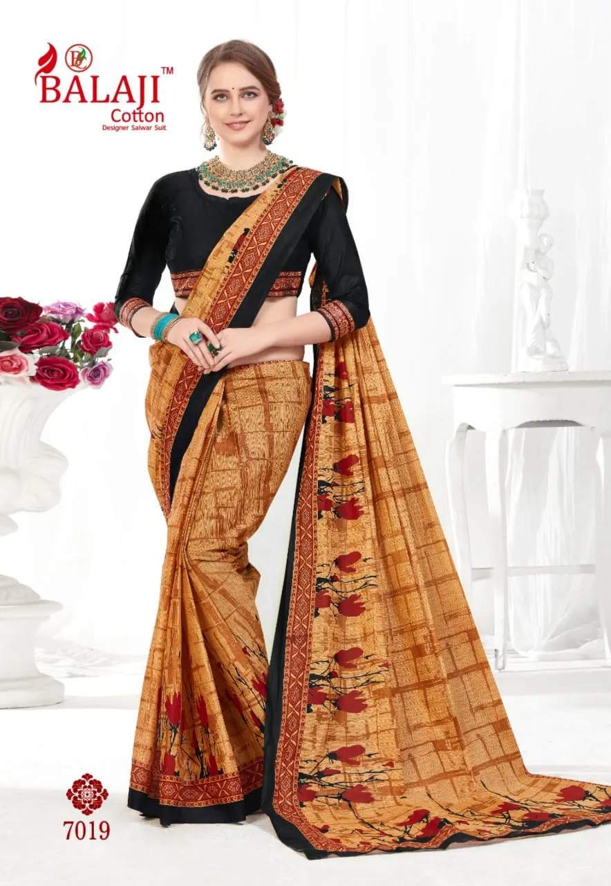 Balaji Cotton Presents Leelavathi Vol 7 Cotton Casual Wear Sarees