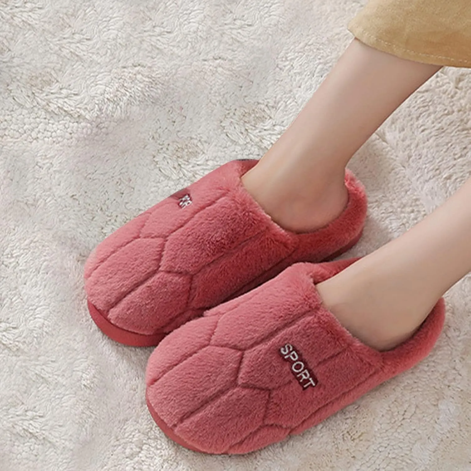 Bedroom Slippers for Women Sexy Women's House Shoes Slippers Womens Slippers Size 10 with Arch Support Cloud Slippers for Women Arch Support Matching Family Christmas Pajamas Gifts for Him 2023
