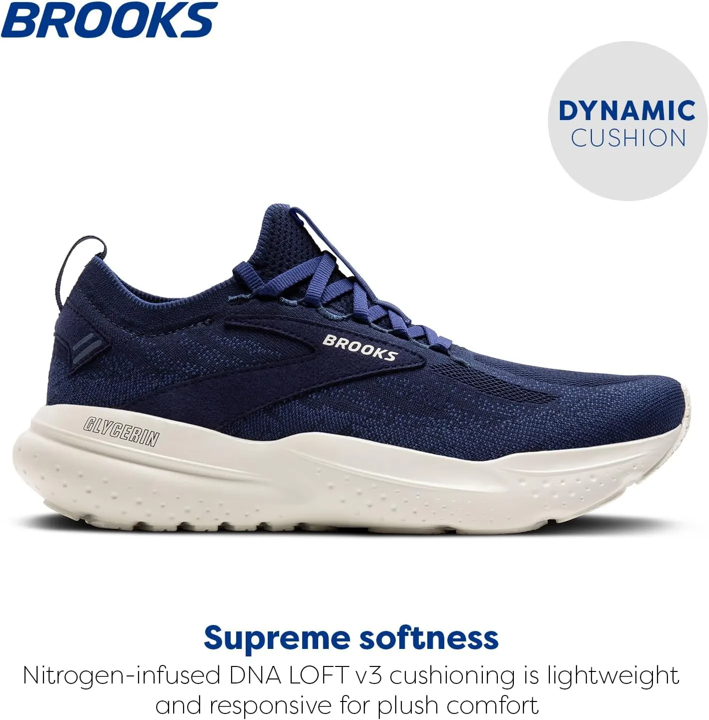 Brooks Mens Glycerin Stealthfit 21 Neutral Running Shoe