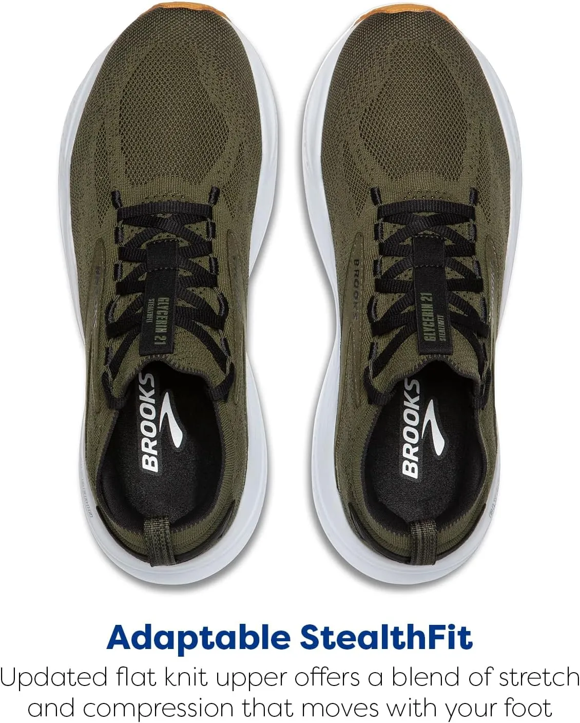 Brooks Mens Glycerin Stealthfit 21 Neutral Running Shoe