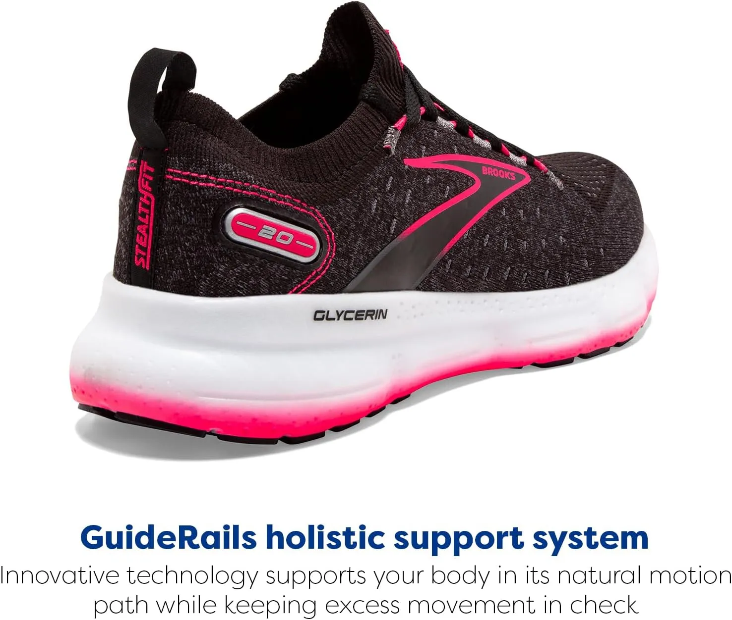 Brooks Womens Glycerin StealthFit 20 Neutral Running Shoe
