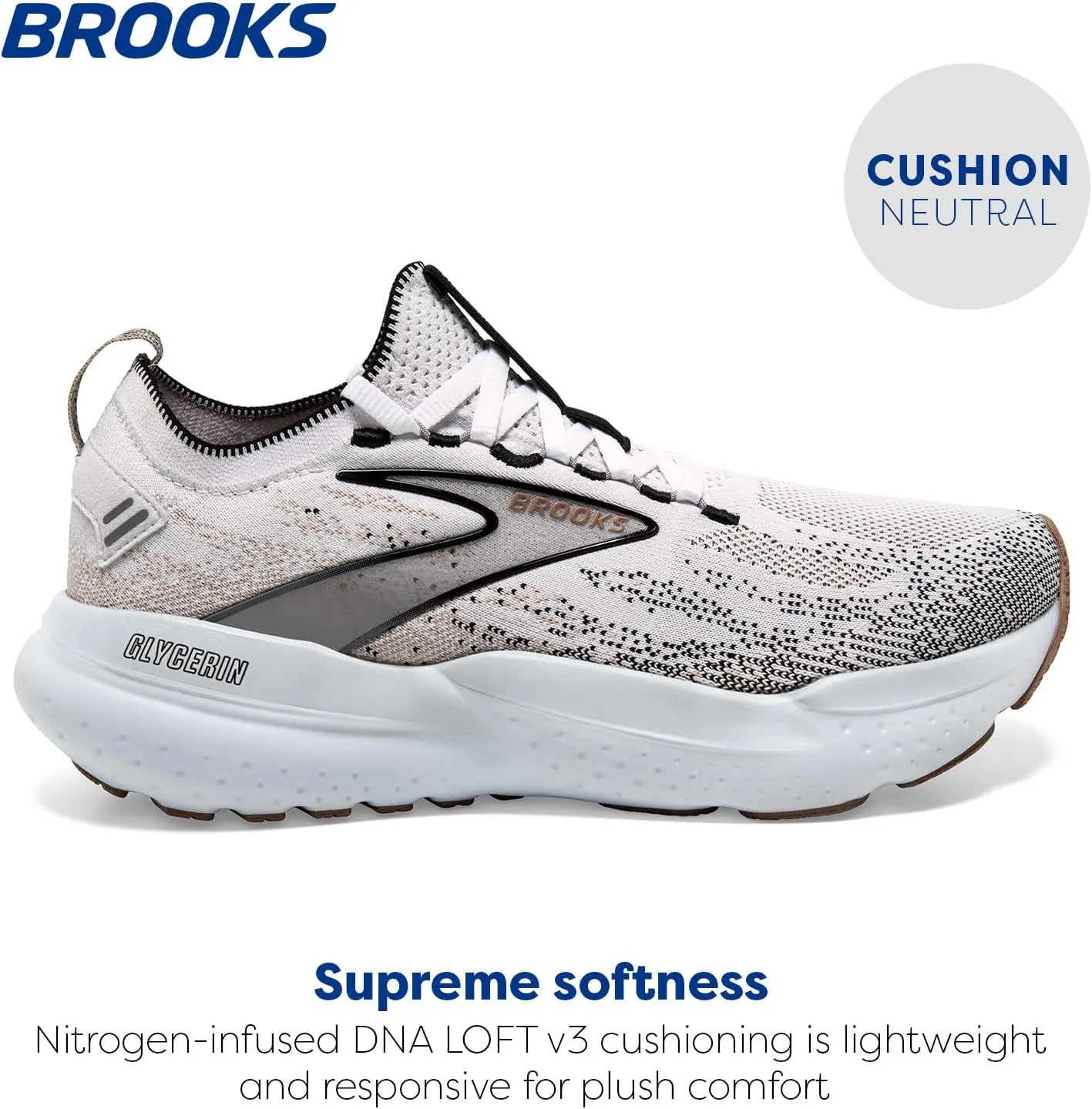 Brooks Womens Glycerin Stealthfit 21 Neutral Running Shoe