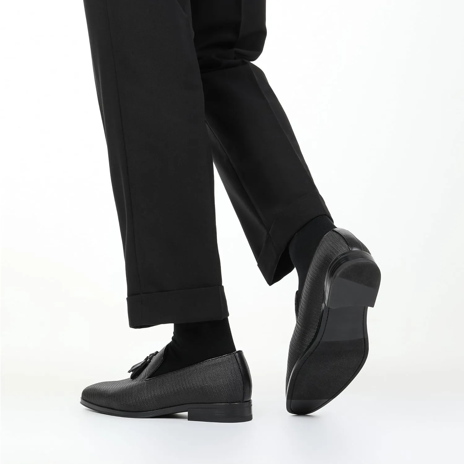 Bruno Marc Men's Loafers Dress Shoes Slip-on Formal Tassel Tuxedo Suit Shoes