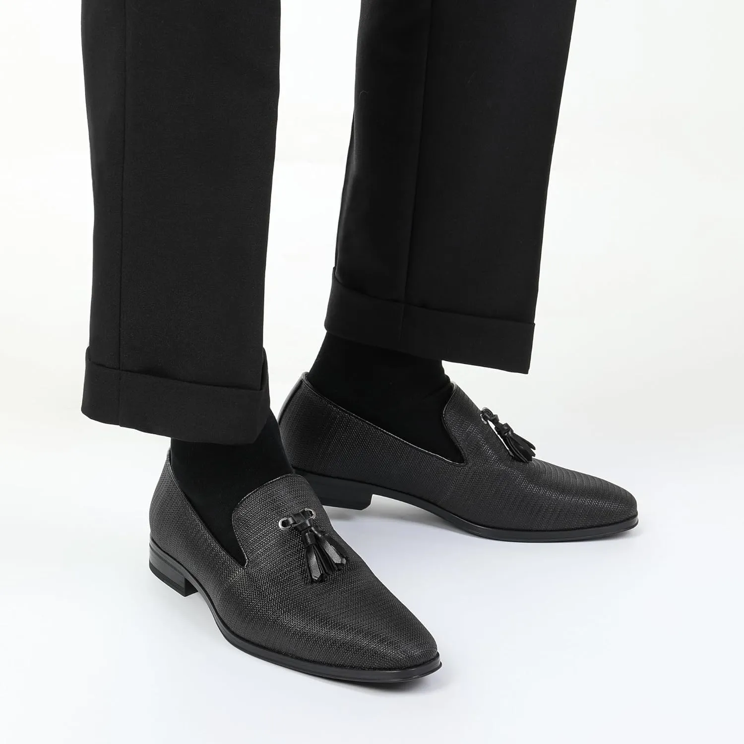 Bruno Marc Men's Loafers Dress Shoes Slip-on Formal Tassel Tuxedo Suit Shoes