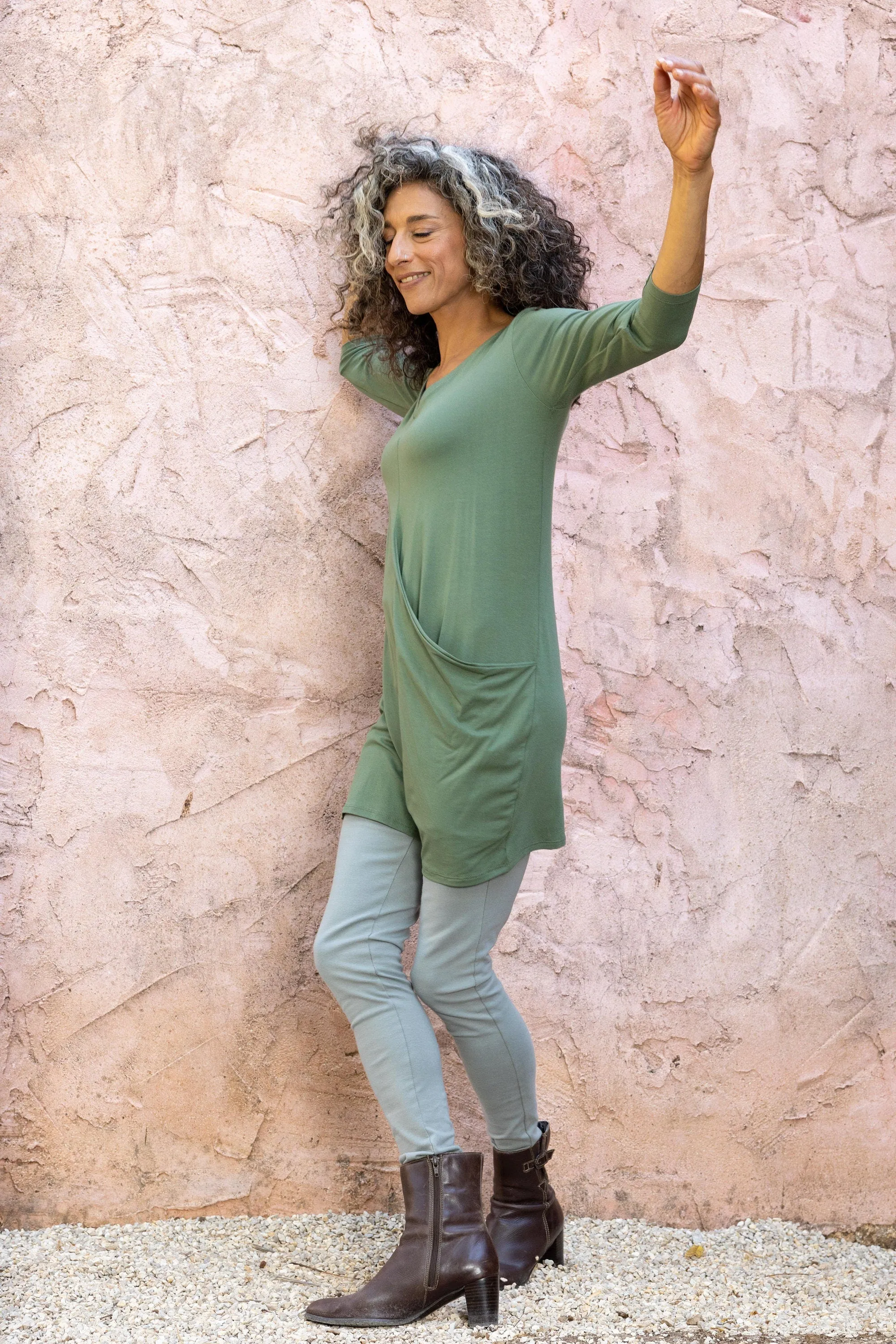 Draped Tunic Top