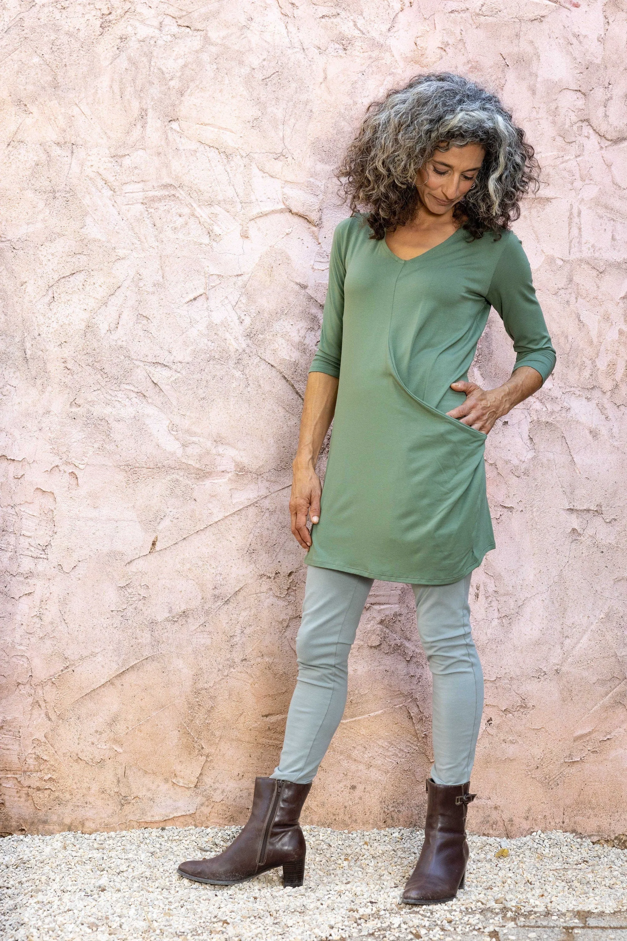 Draped Tunic Top