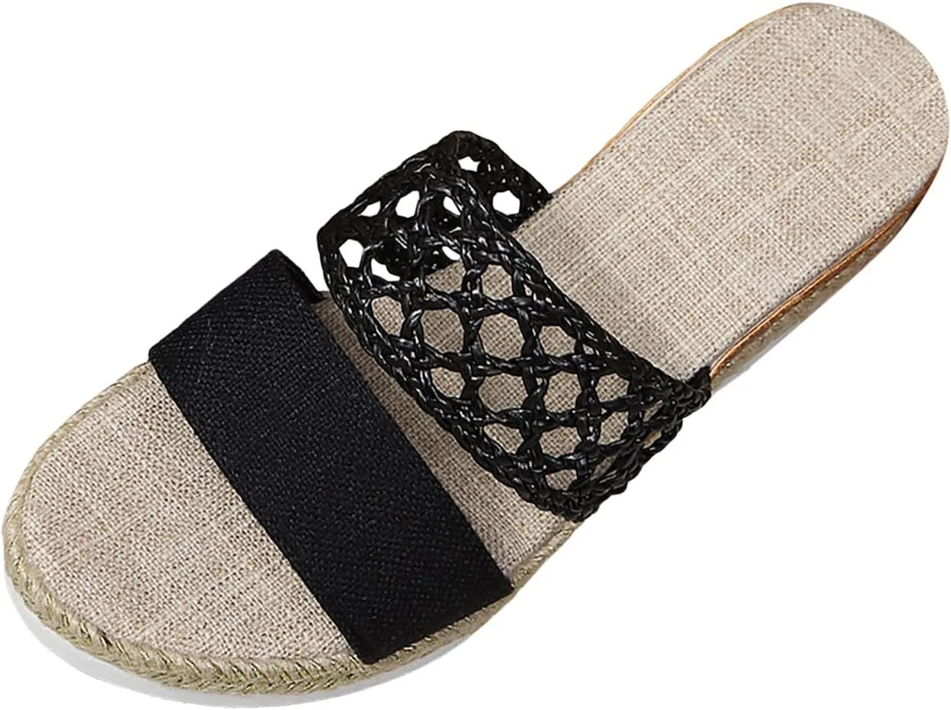 Espadrilles Wedge Sandals for Women 2025 Orthopedic Open Toe Casual Slip On Sandal Trendy Comfortable Wide Width Walking Dress Woven Shoes for Beach Vacation