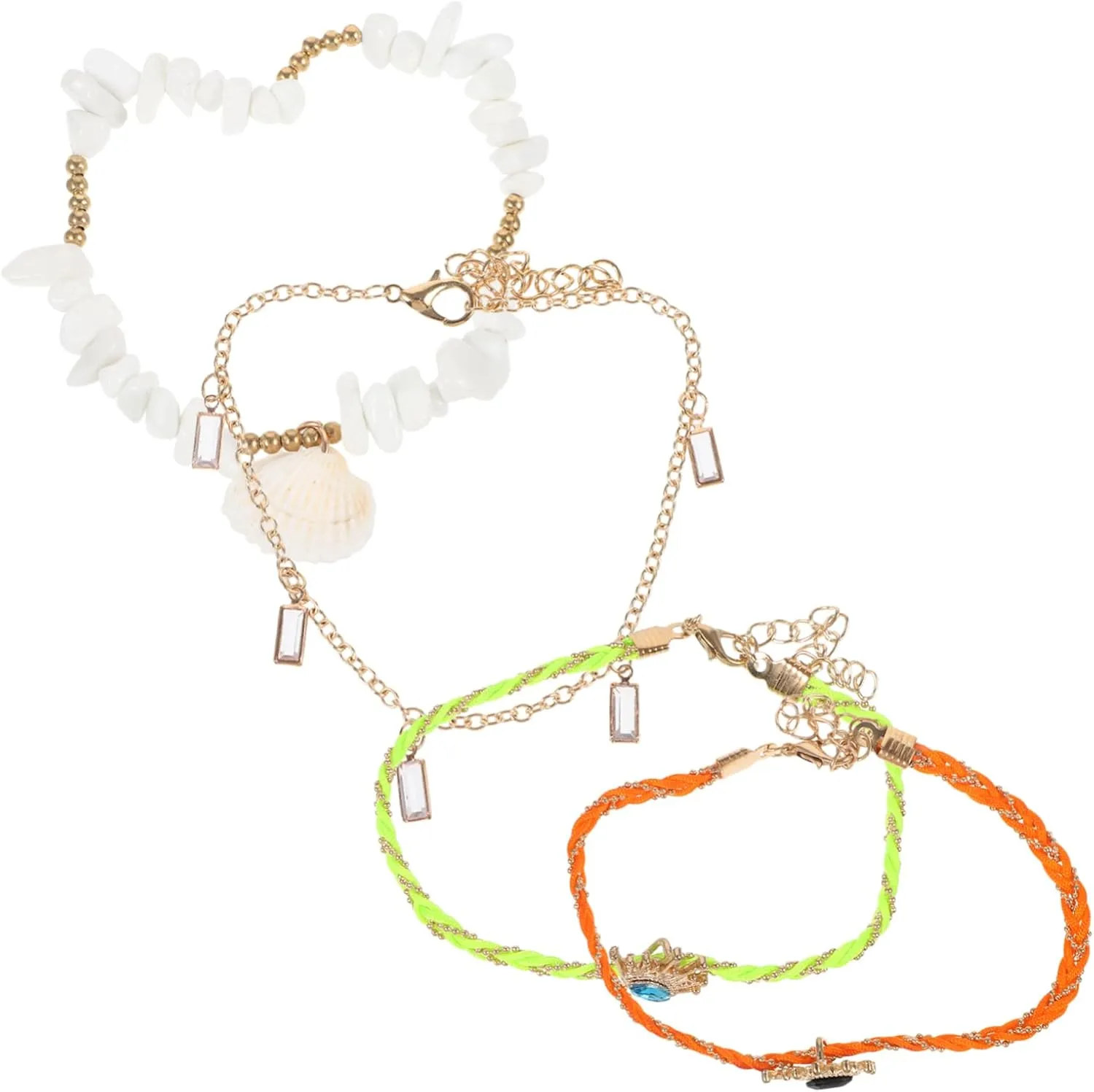 Fashionable Ankle Jewelry Multi-layer Foot Chain Stylish Anklet for Women for Summer Beaches
