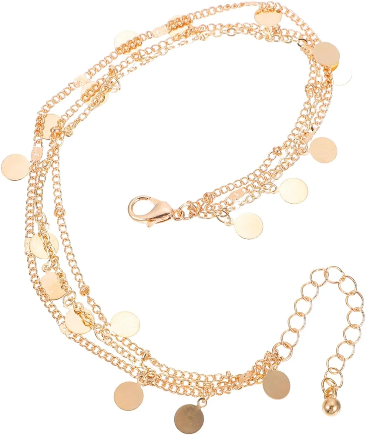 GALPADA Elegant Anklets Women's Fashion Jewelry Multi-layer Ankle Chains for Beach