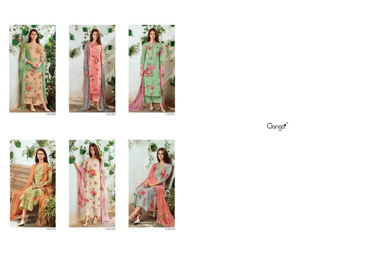 Ganga Suit Launched Iya Cotton Printed Casual Wear Salwar Suits