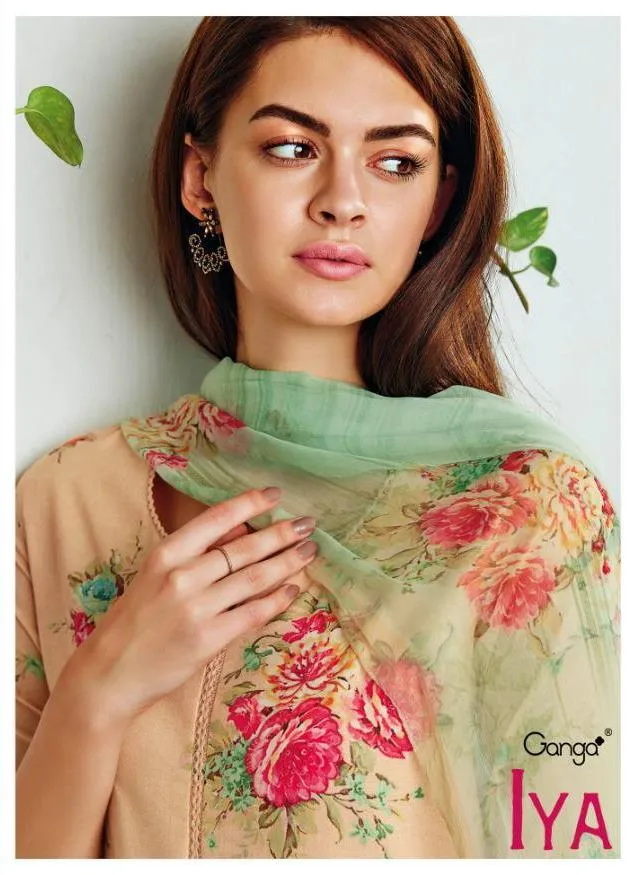 Ganga Suit Launched Iya Cotton Printed Casual Wear Salwar Suits