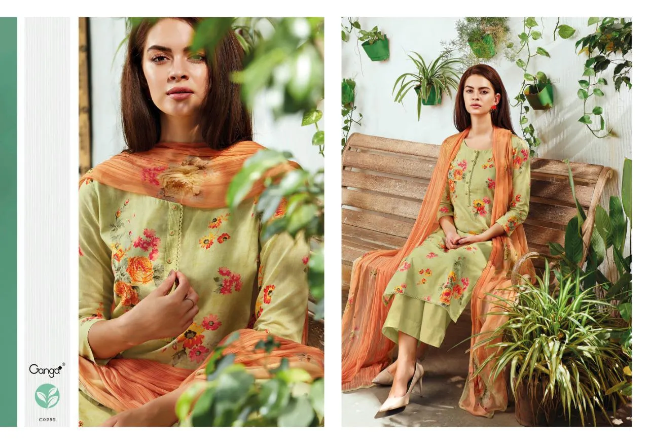 Ganga Suit Launched Iya Cotton Printed Casual Wear Salwar Suits
