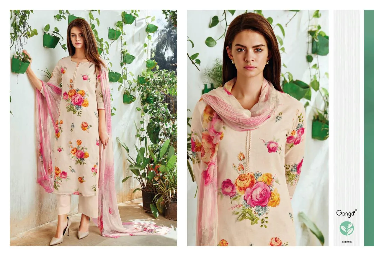 Ganga Suit Launched Iya Cotton Printed Casual Wear Salwar Suits