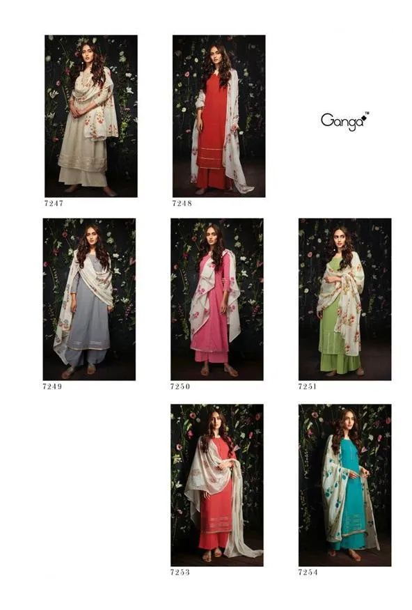 Ganga Suit Presents Harlet Cotton Printed Casual Wear salwar Suits