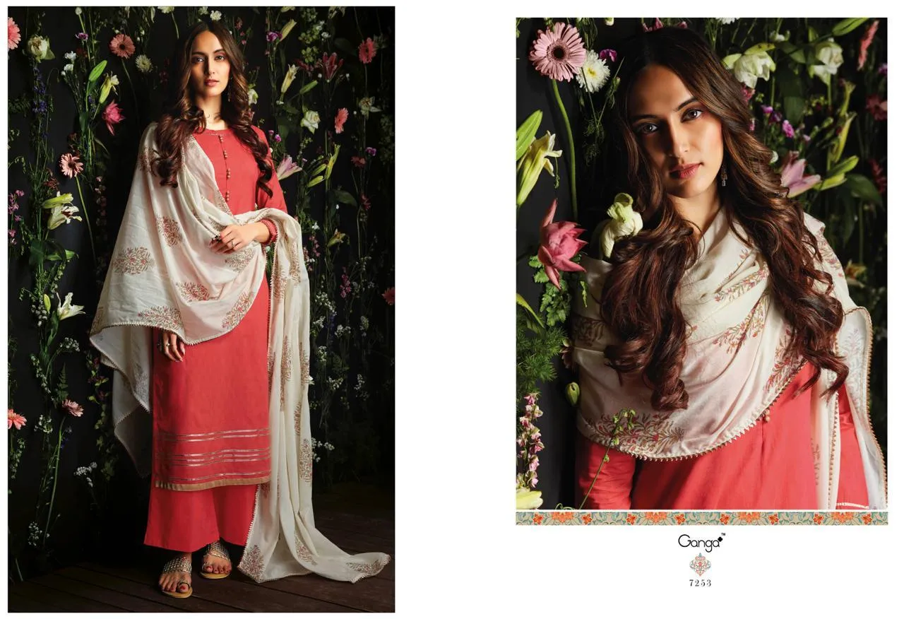 Ganga Suit Presents Harlet Cotton Printed Casual Wear salwar Suits