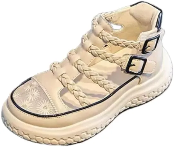 Girls Sandals Toddler/Little Kid/Big Kid Closed Toe Outdoor Soft Sole Summer Dress Shoes