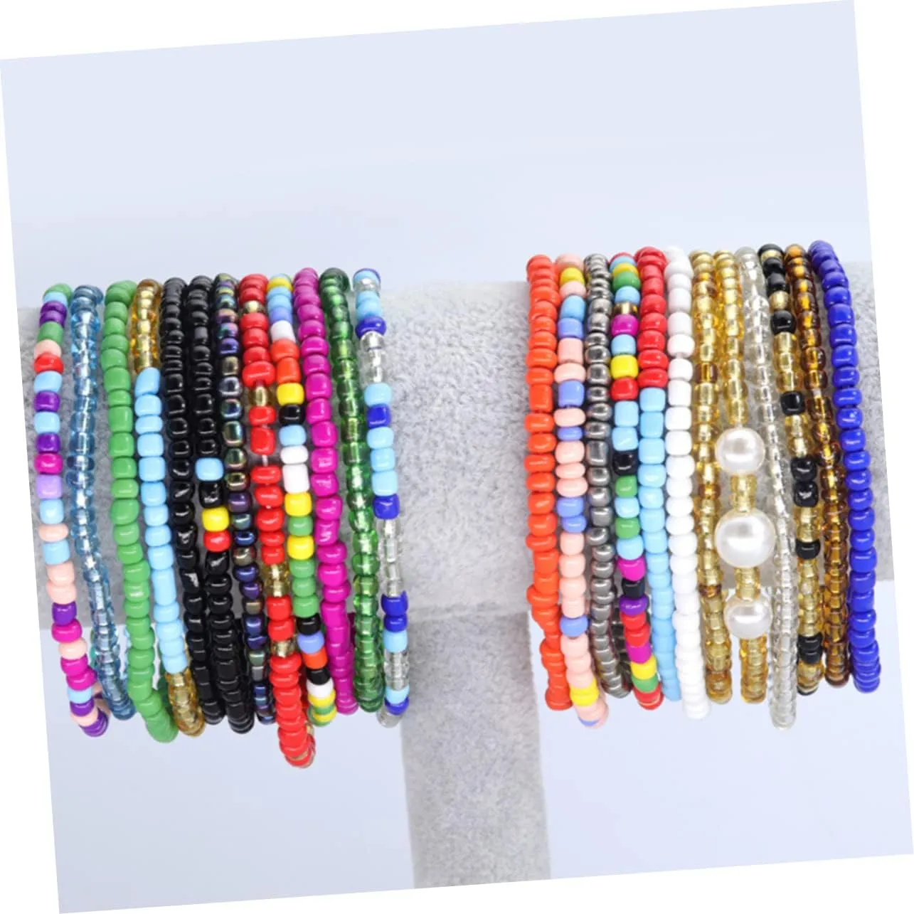 Glass Bead Anklet Beach Foot Ankle Bracelet Gemstone Bracelet Women Foot Jewelry Bracelet for Charms