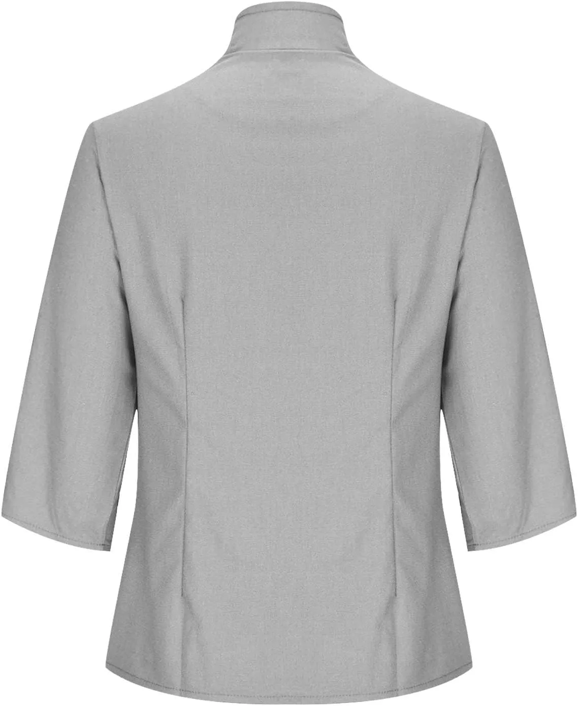 HGps8w Women's Linen Shirts Retro Mandarin Collar Chinese Frog Button 3/4 Sleeve Button Down Blouse Tops