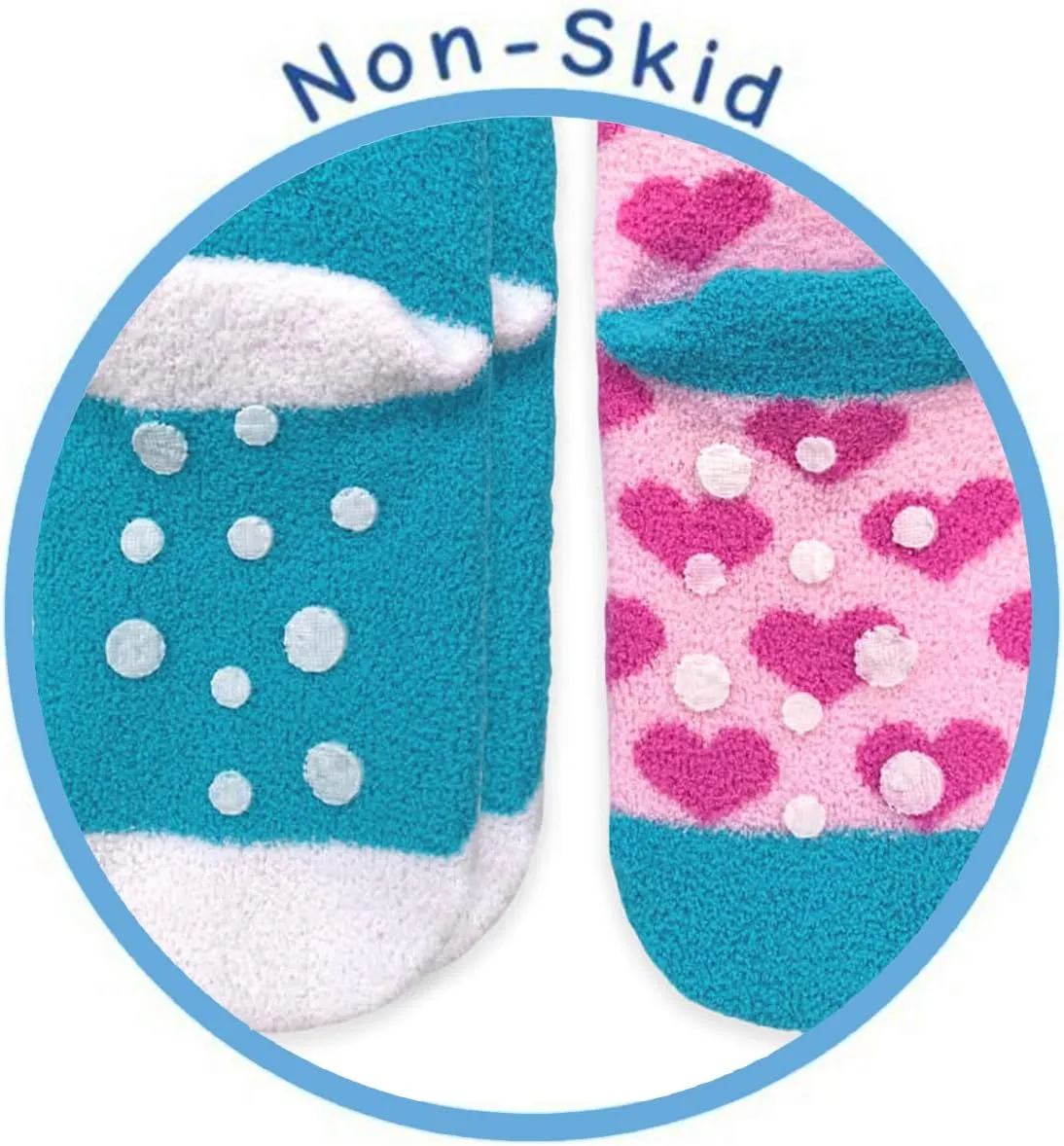 Jefferies Socks Girls Llama Heart Rainbow Fashion Pattern Slipper Crew Socks 8 Pair Pack