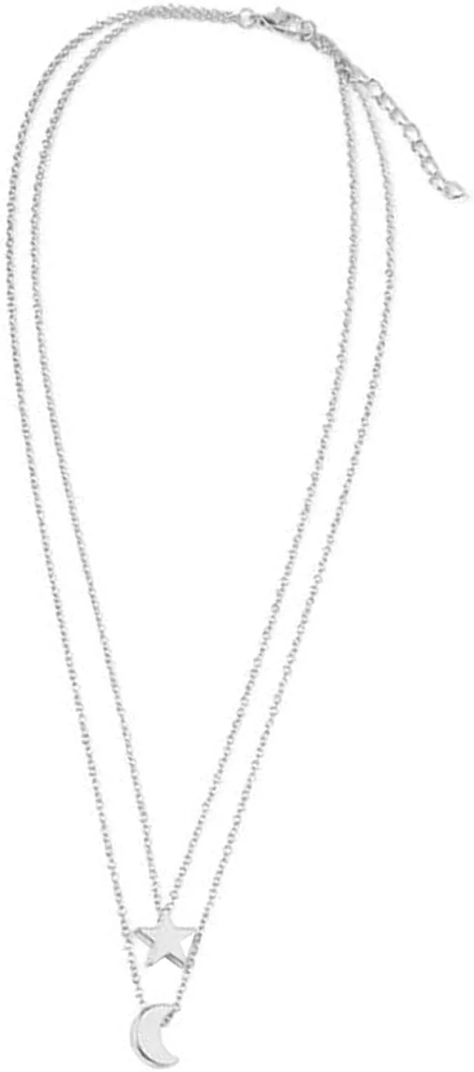 Layered Choker Necklace Fashion Jewelry Adjustable Stylish Layering Chain Pendant Necklace for Wedding Birthday Gift Anniversary Graduation