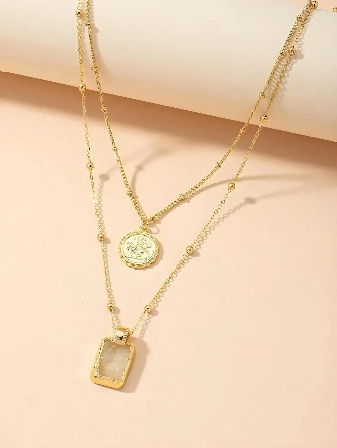 Layered Necklace For Women- Colorful Crystal Multilayer Chocker- Beautiful Jewelry- Ideal For Birthday and Parties