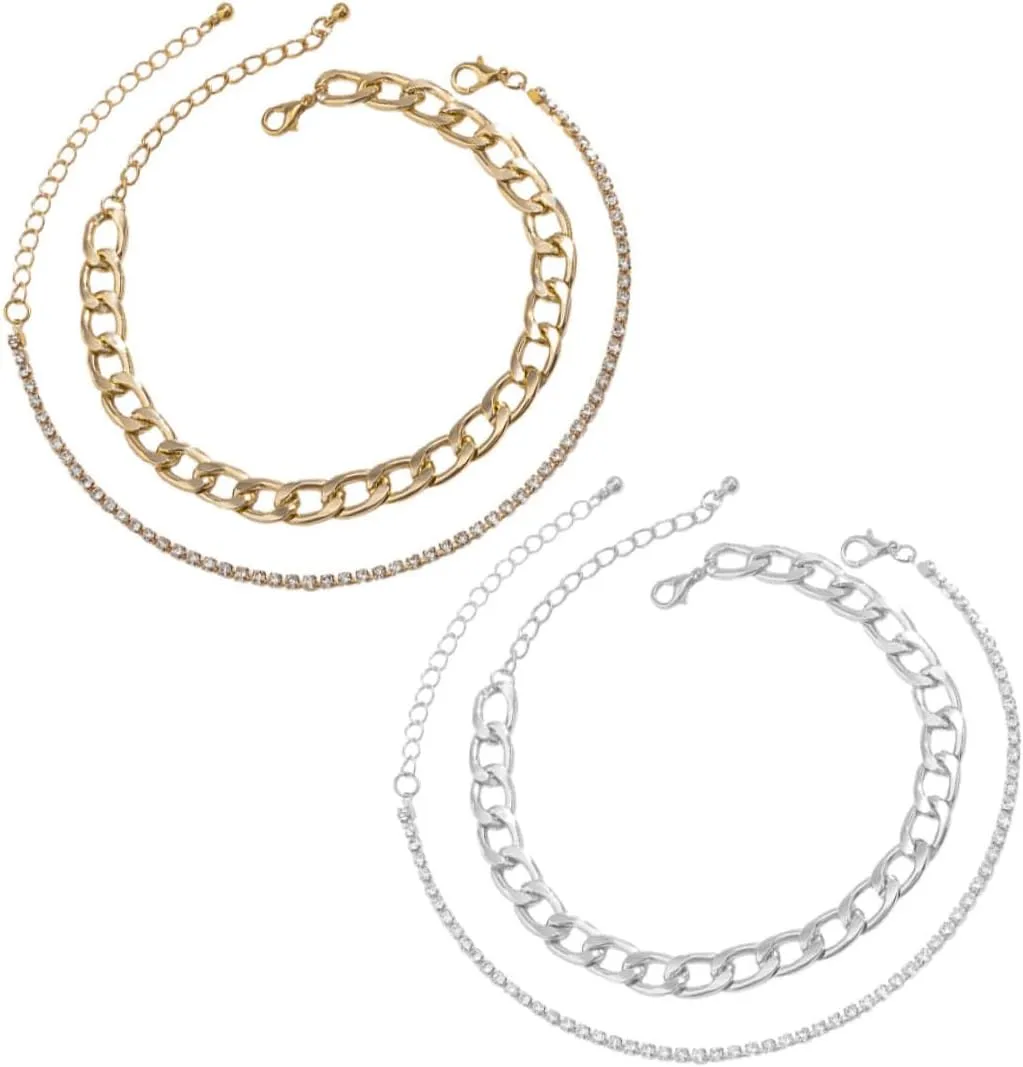 LIFKOME 4pcs Elegant Women Metal Tassel Anklets Beach-ready Foot Chains Silver Stylish Jewelry for Any Outfit for Friends Family