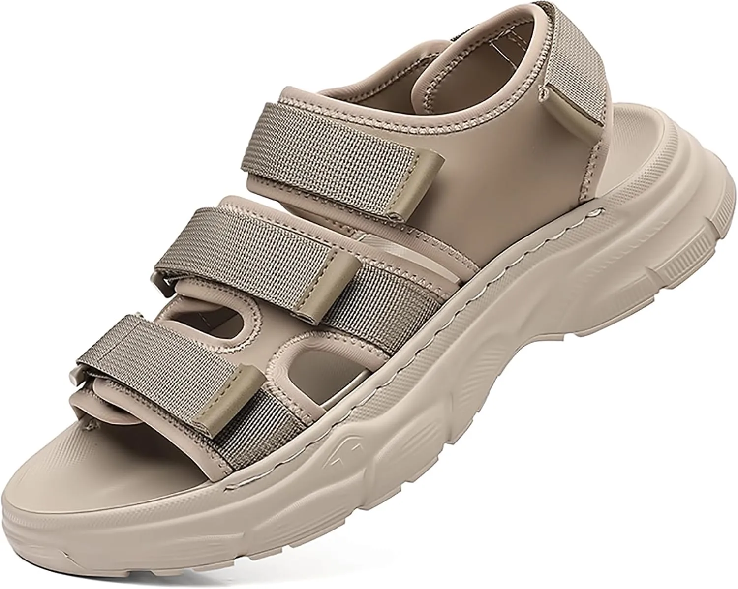 Men's Hiking Sandals Open Toe - Summer Water Shoes Lightweight with Arch Support, Orthopedic Non-Slip Outdoor Walking Sandals for Athletic Sport & Beach