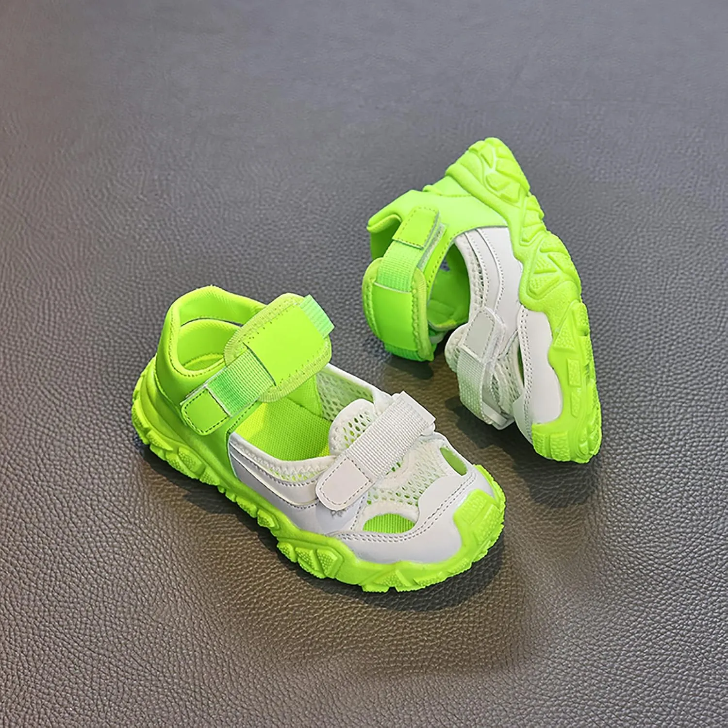 Mnplciea Girls Sandals Summer Comfortable Kids Sandles Breathable Hiking Sandals Outdoor Beach Shoes Water Shoes