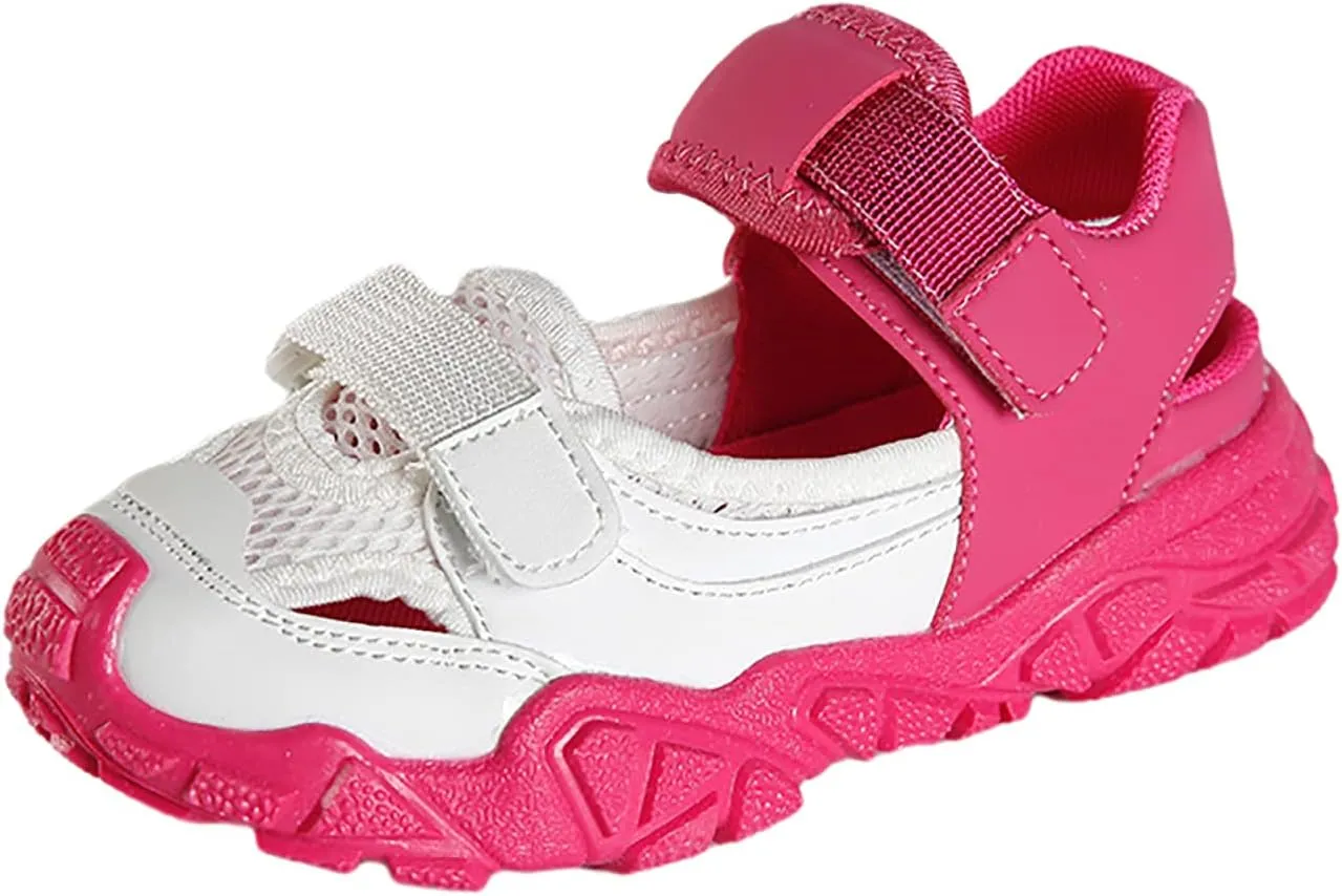 Mnplciea Girls Sandals Summer Comfortable Kids Sandles Breathable Hiking Sandals Outdoor Beach Shoes Water Shoes