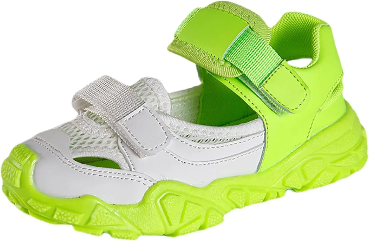 Mnplciea Girls Sandals Summer Comfortable Kids Sandles Breathable Hiking Sandals Outdoor Beach Shoes Water Shoes