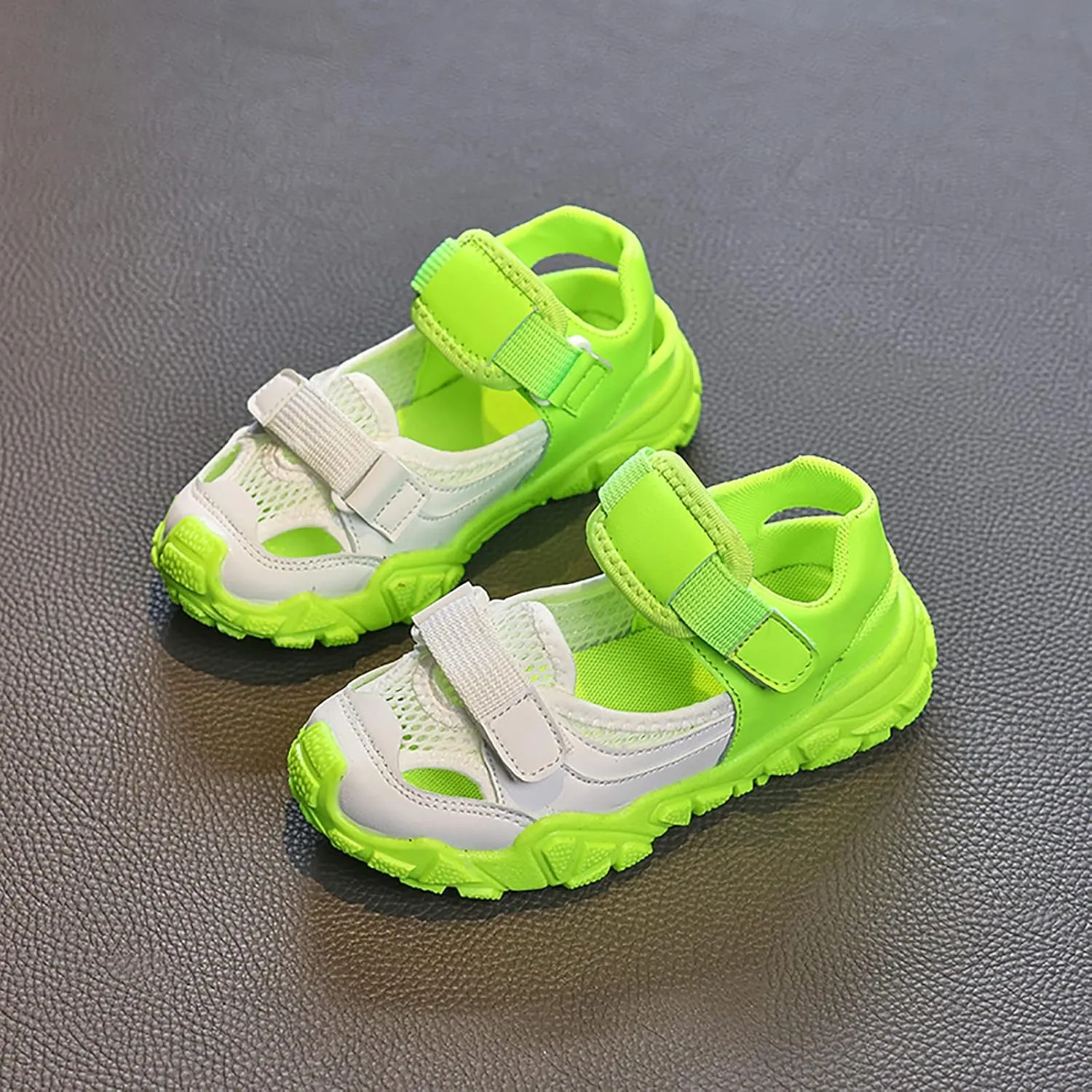 Mnplciea Girls Sandals Summer Comfortable Kids Sandles Breathable Hiking Sandals Outdoor Beach Shoes Water Shoes