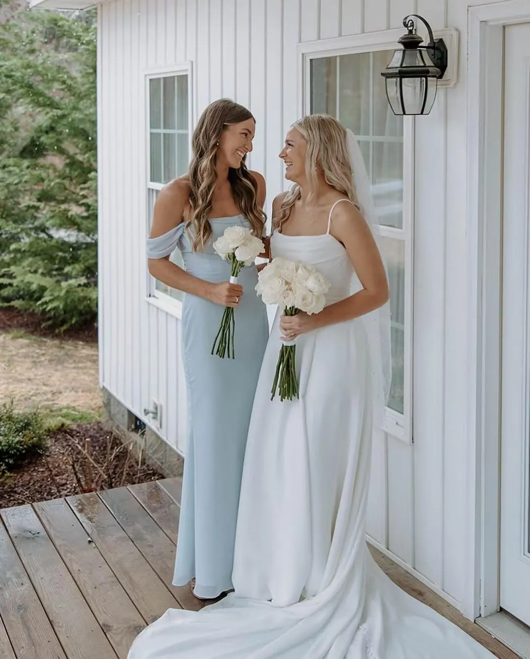Nicktane Off Shoulder Chiffon Bridesmaid Dresses for Wedding Split Prom Dresses Long Formal Evening Gowns