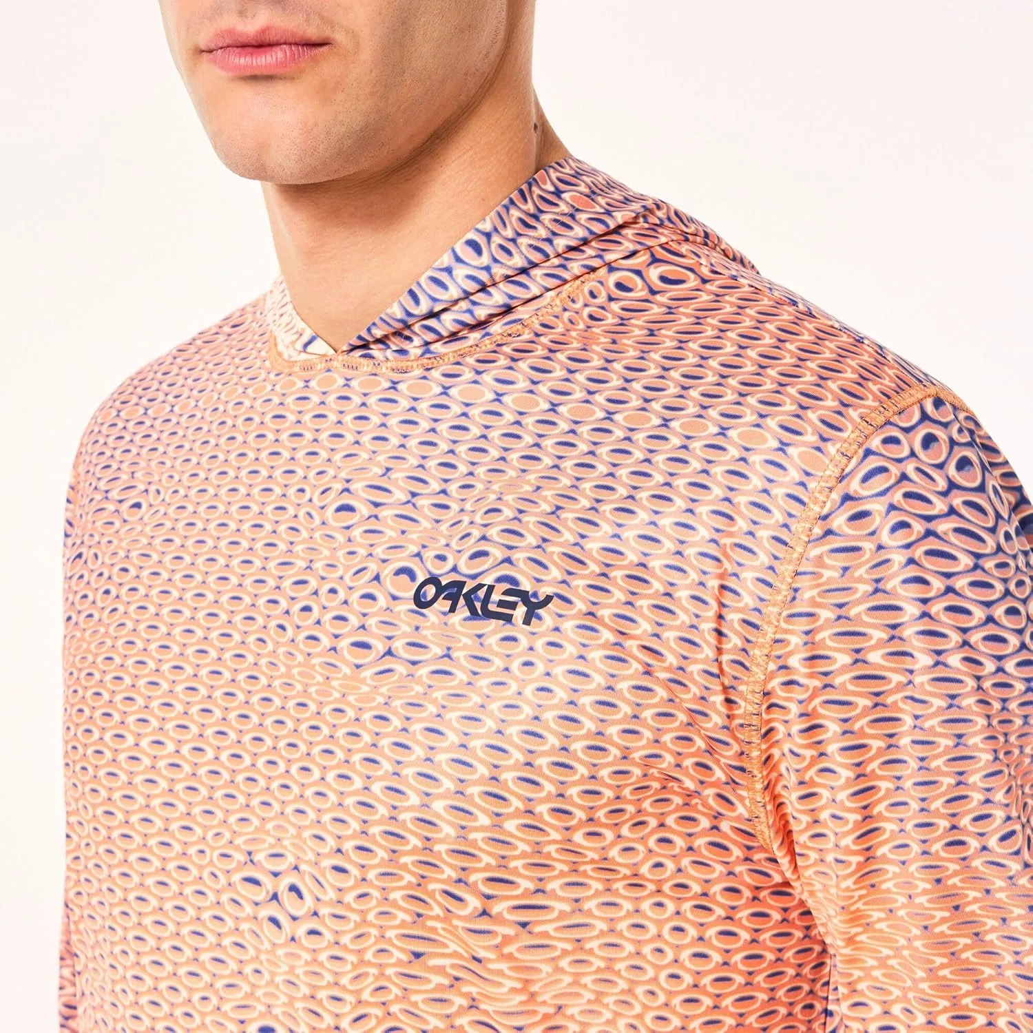 Oakley Men's Standard Rainbow Recycled Hooded Rashguard
