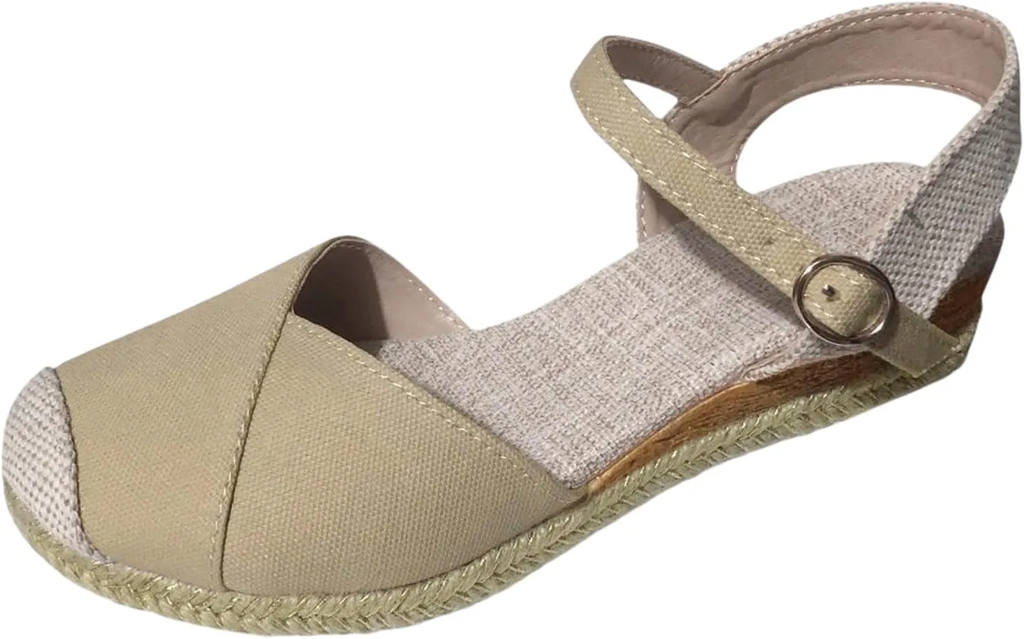 Orthopedic Platform Wedge Sandals for Women Arch Support Closed Toe Dressy Summer Buckle Ankle Strap Espadrilles Shoes Comfortable Walking Wedges Heels Open Casual Beach 2025 Vacation