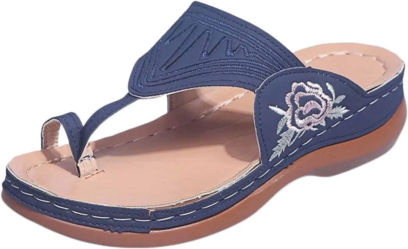 Orthopedic Sandals for Women Platform Flip Flops Comfortable Arch Support Sandals Slippers Open Toe Beach Summer Shoes