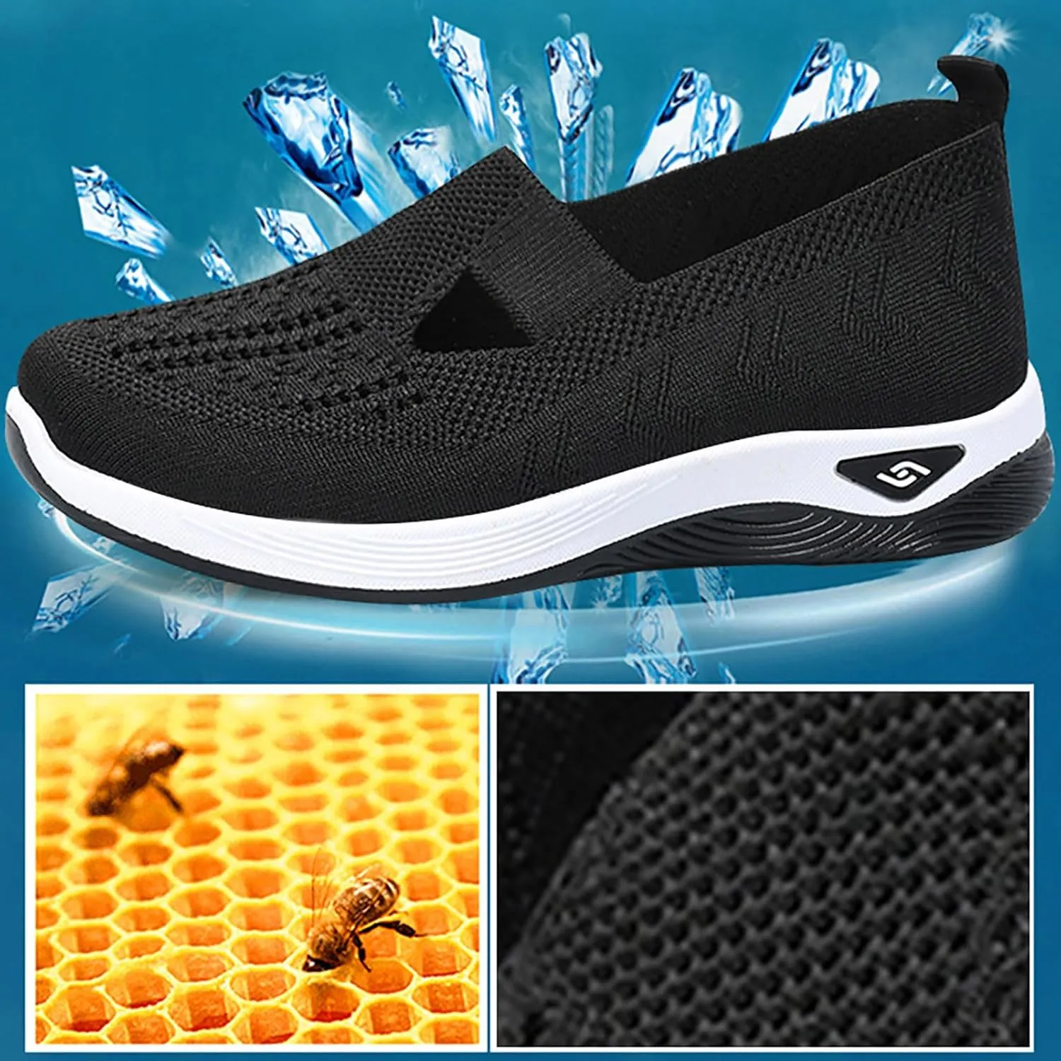 Orthopedic Shoes for Women 2025, Women Wide Width Breathable Walking Comfortable Slip on Sneakers, Food Service Lightweight Sneaker, Nurse Shoes Arch Support Sneakers