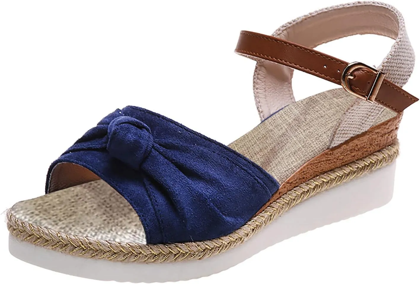 Orthopedic Wedge Sandals for Women Summer Dressy 2024 Open Toe Ankle Strap Platform Slip on Sandals Casual Strappy Low Wedges Sandals Beach Dress Shoes Comfortable Sandals for Women Dressy