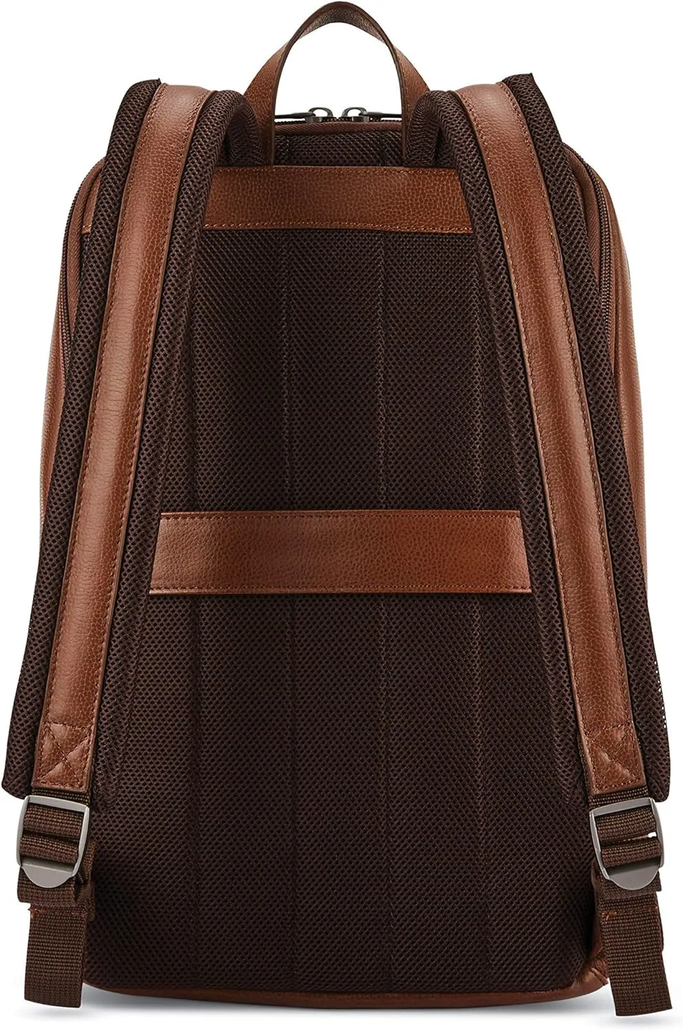 Samsonite Classic Leather Slim Backpack, Cognac , One Size