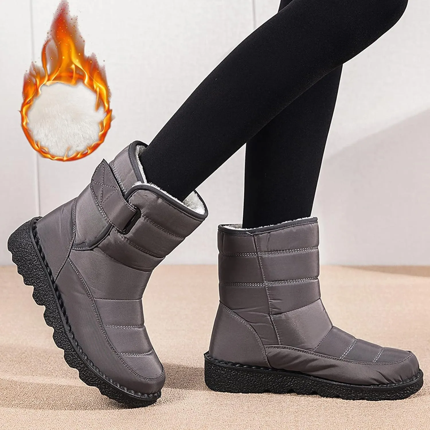 SBGMoSJ Snowboarding Boots Womens Womens Winter Boots Size 12 Wide Calf Winter Boots for Women Outdoor Boots Women Knee High Botas De Mujer Para El Frio Con Plataforma
