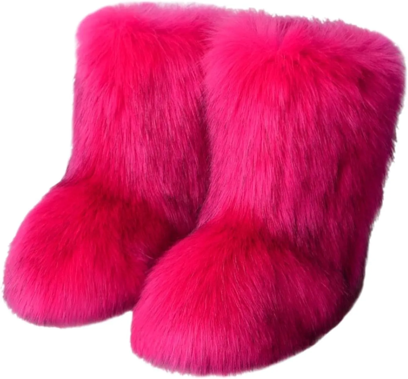 SBGMoSJ Winter Boots for Women Wide Width Brown Women's Tall Waterproof Winter Boots Woman Winter Boots Waterproof Mid Calf Winter Boots for Women Low Heel Botas De Trabajo Para Nieve
