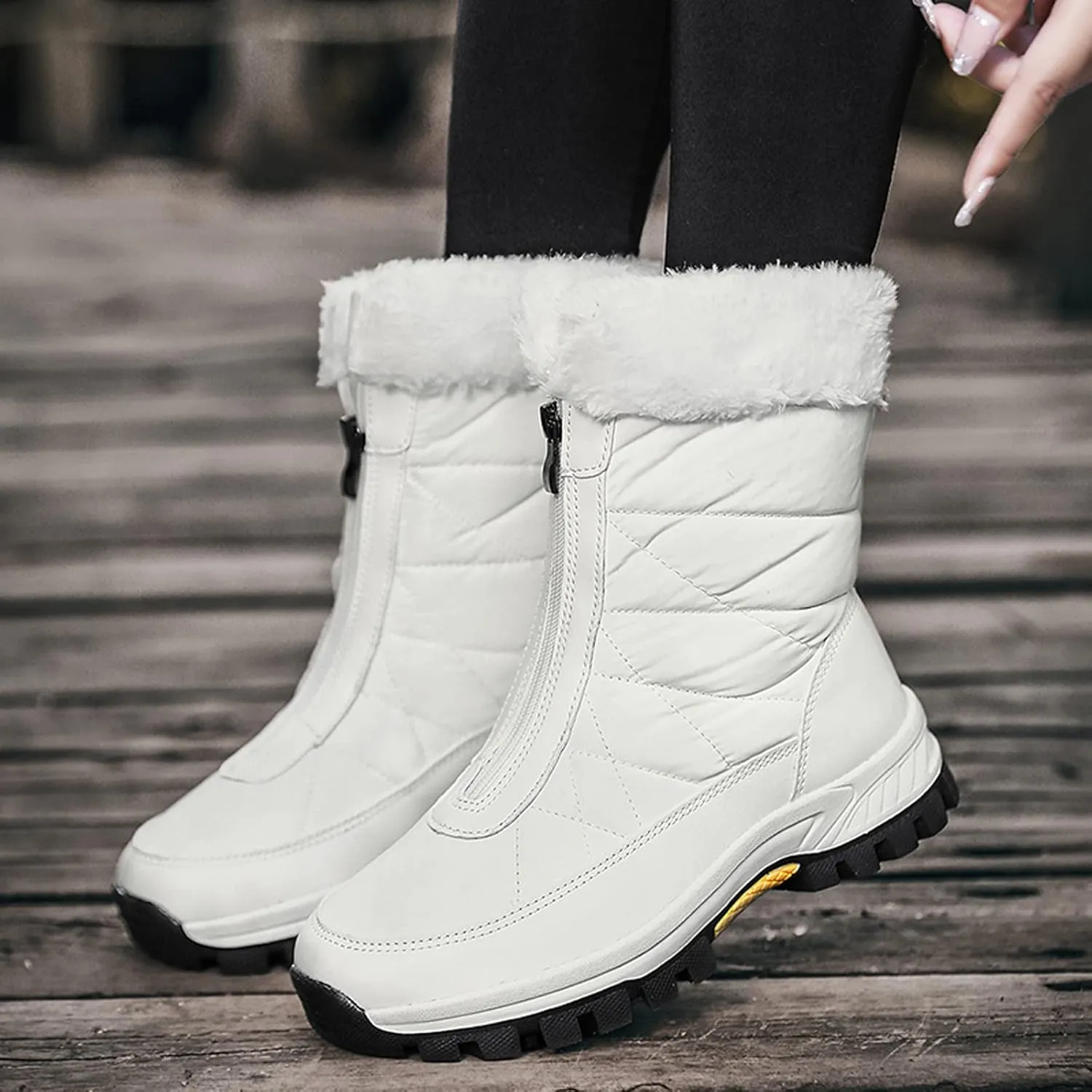 Snow Boots for Women 2023 Trendy Winter Boots for Women Waterproof Snow Size 10 Womens Size 10 1/2 Wide Winter Boots Outdoor Slippers Boots for Women Waterproof Winter Boot for Women Lightweight