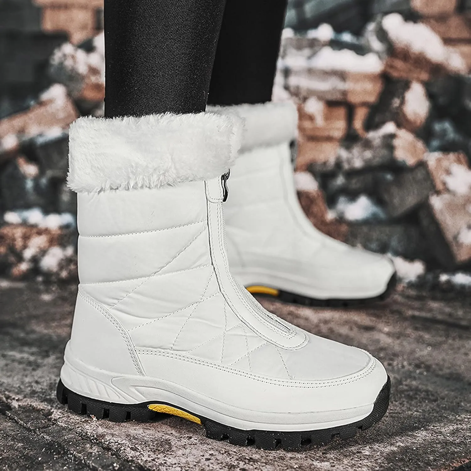 Snow Boots for Women 2023 Trendy Winter Boots for Women Waterproof Snow Size 10 Womens Size 10 1/2 Wide Winter Boots Outdoor Slippers Boots for Women Waterproof Winter Boot for Women Lightweight