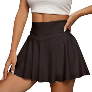 Tennis Skirts for Women Casual Summer High Waisted Pleated Flowy Golf Skirts Tummy Control Stretchy Athletic Skirt