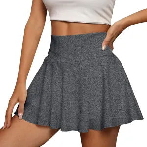 Tennis Skirts for Women Casual Summer High Waisted Pleated Flowy Golf Skirts Tummy Control Stretchy Athletic Skirt